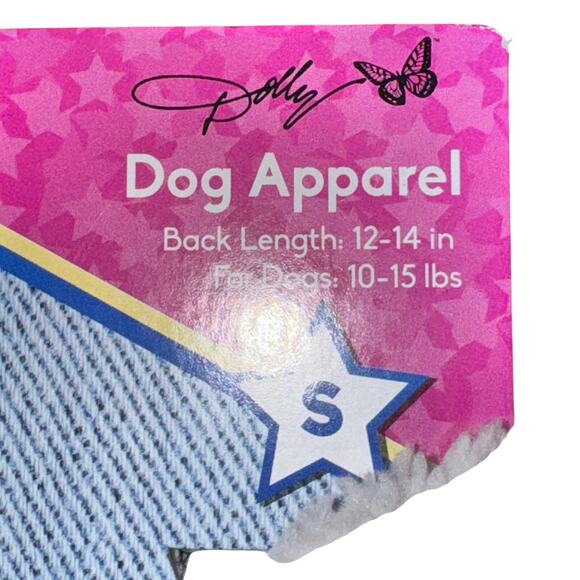 Doggy Parton Happy Dollydays Hoodie Dog's Size S Black Dolly Christmas NWT - Picture 6 of 7